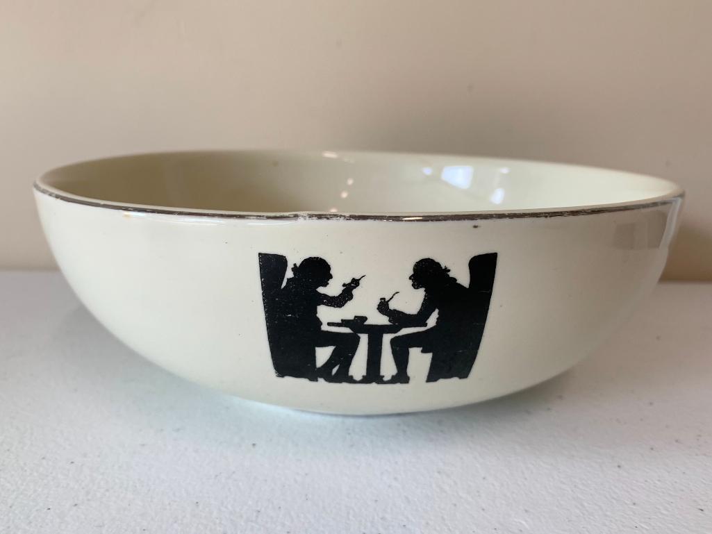 Vintage Halls "Silhouette" Serving Bowl