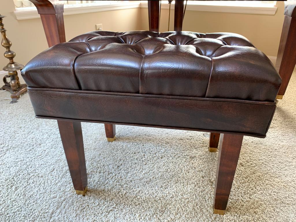 Adjustable Piano Seat W/Tufted Top