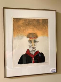 Framed Limited Edition Etching By James Ochs Titled "Inquisition VI" #21/30