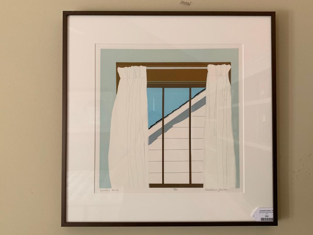 Framed Limited Edition Print By Kathleen Jones Titled "Window, North" #3/10