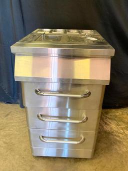 Stainless Steel Prep Table W/3-Drawers