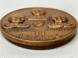 Bronze 1969 Apollo 11 Medal In Original Box