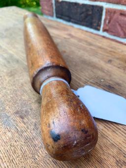 Very Early 1-Piece Poplar Rolling Pin