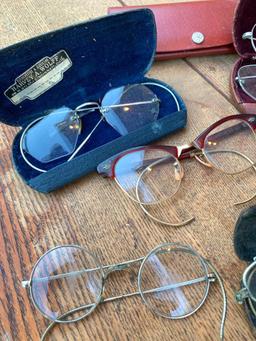 (12) Pair Of Antique Glasses-Some W/Cases