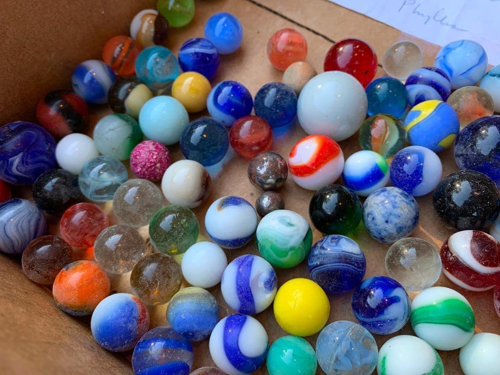 Nice, Nice Group Of Vintage Marbles