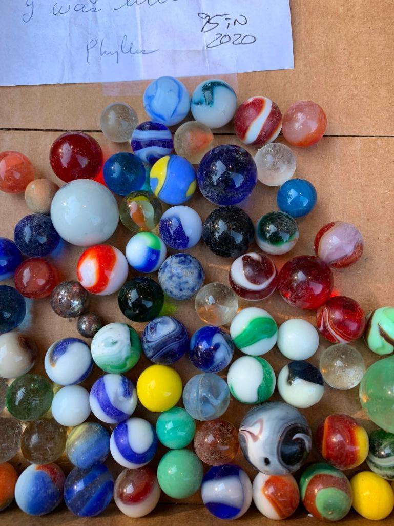 Nice, Nice Group Of Vintage Marbles