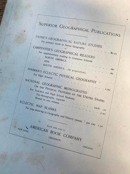 (2) Antique Atlas/Geography Books