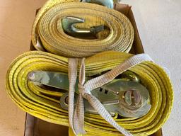 (3) Heavy Duty Tie-Down Straps-(1) Is Unused