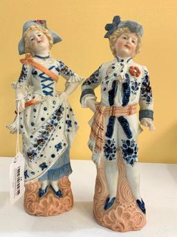 Bisque Couple In Period Clothing