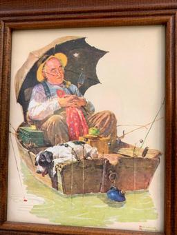 (2) Norman Rockwell Prints In Matching Frames