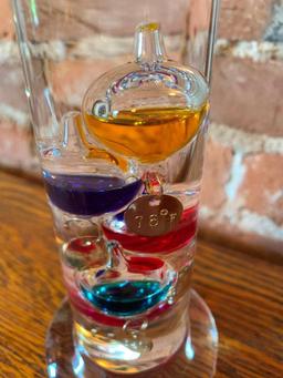 Clear Glass Galileo Thermometer