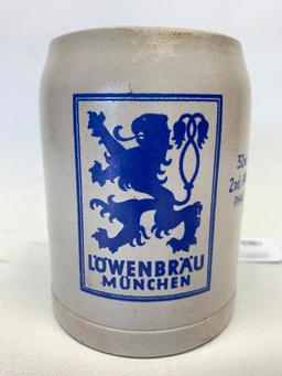 Lowenbrau, 2nd Annual Octoberfest, Half Liter Beer Mug 1958