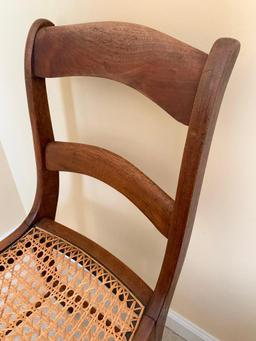 Antique, Oak, Cane Bottom Chair