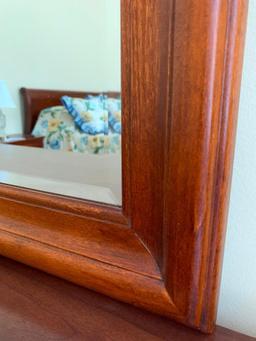 Mahogany Finish, Dresser with Mirror