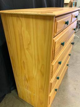 Pine Dresser with Painted Handles