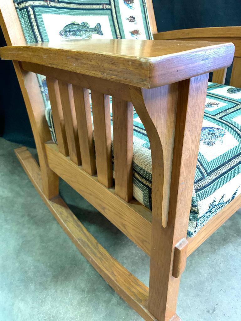 Southwest Style,Oak, Rocking Chair