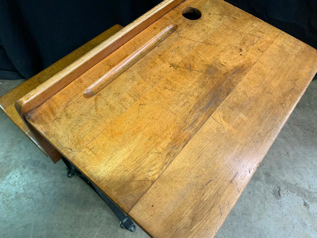 Antique School Desk