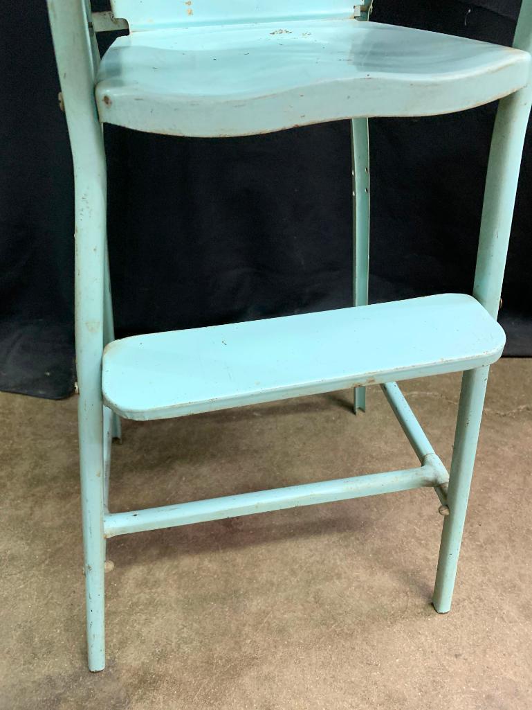 Vintage, Metal Doll High Chair