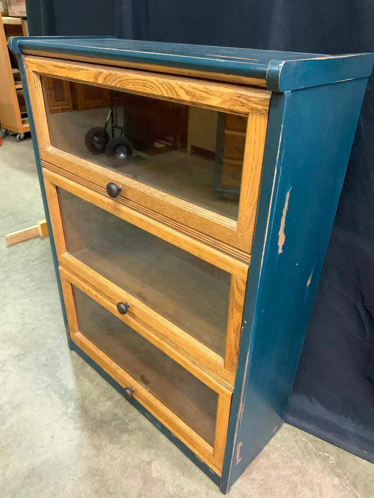 Painted Oak, 3 Door, Barrister Bookcase