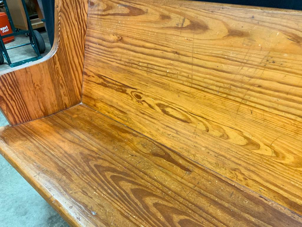 Oak Church Pew