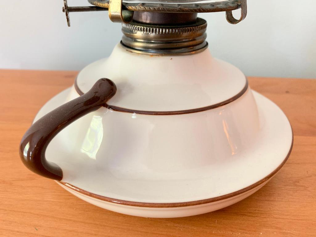 Pottery Finger Oil Lamp From Lamp Light Farms