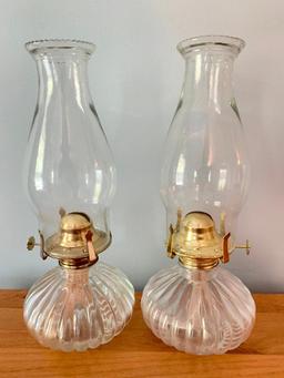 Three Contemporary Oil Lamps