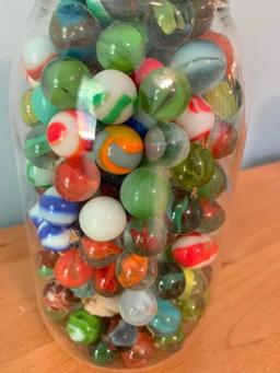 Mason Jar of Marbles