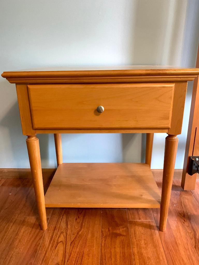 Pair of Kobel, Maple Solid Wood Night Stands