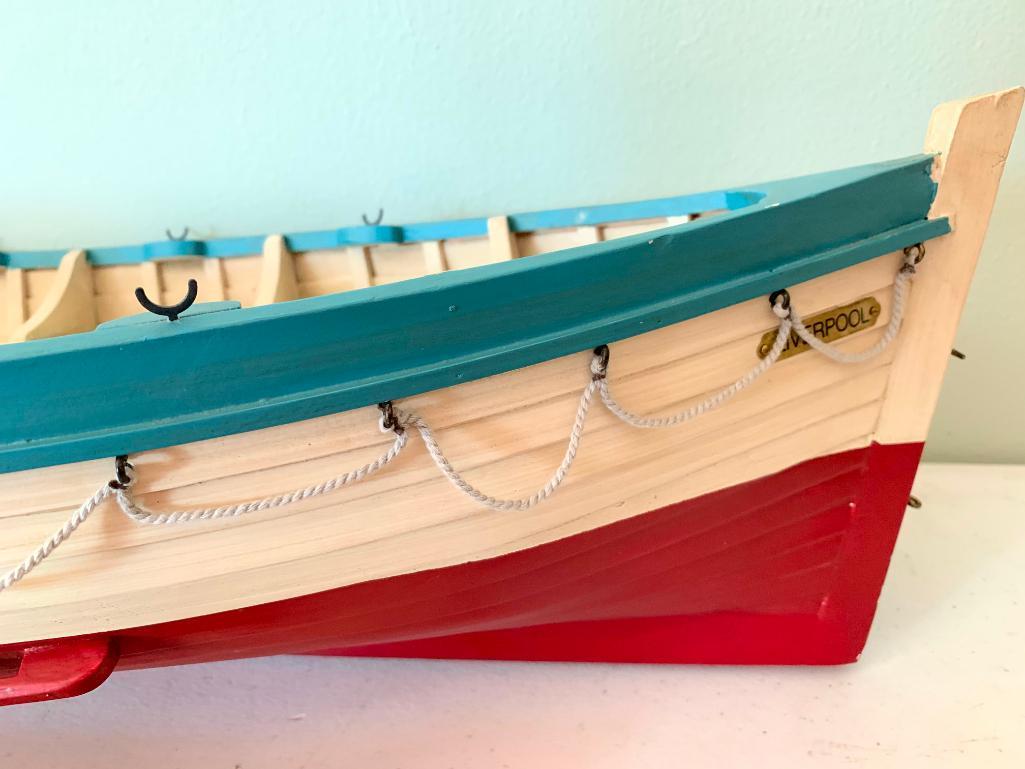 Contemporary, Wood, Decorative Boat