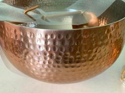 Threshold Copper Bowl with Ladle and Cup