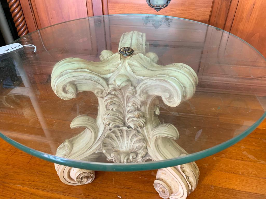 American of Chicago, Universal Statuary Corp., Glass Top End Table