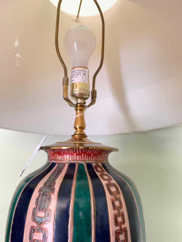 Nice, Painted Metal Lamp