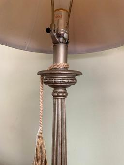 Pair of Contemporary Candlestick Lamps, Working