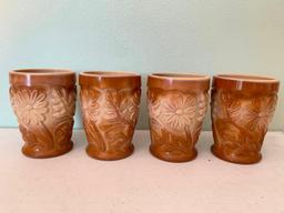 Set of 4 Fenton Glass Cups