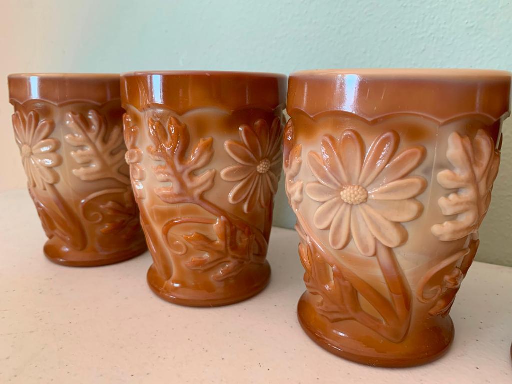 Set of 4 Fenton Glass Cups