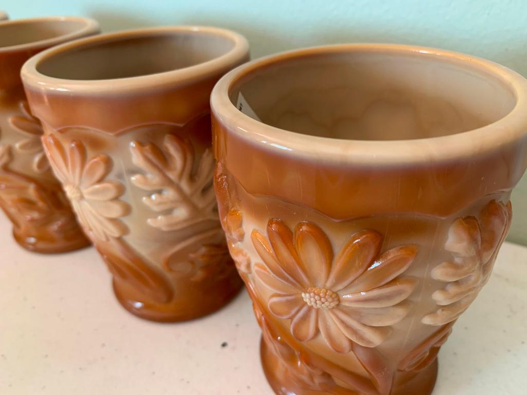 Set of 4 Fenton Glass Cups