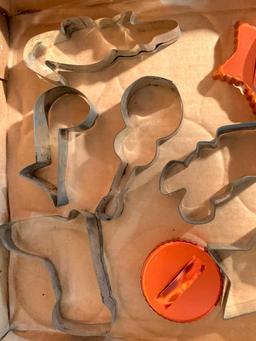 Group of Metal Cookie Cutters