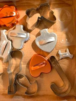 Group of Metal Cookie Cutters