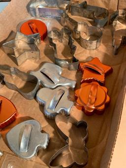 Group of Metal Cookie Cutters