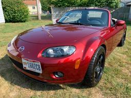 2008 Mazda MX-5 Miata Passenger Car, VIN # JM1NC25F780145215