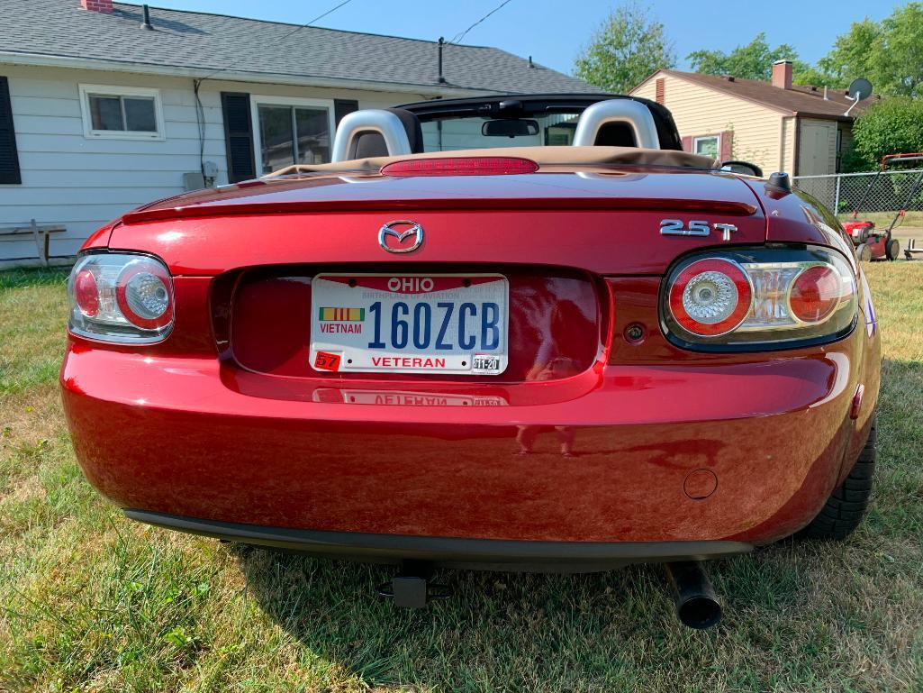 2008 Mazda MX-5 Miata Passenger Car, VIN # JM1NC25F780145215