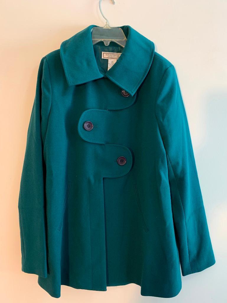 George Simonton Ladies Coat, XS, Teal