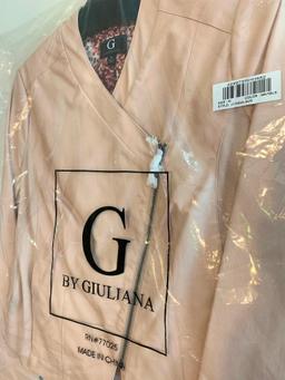 G by Giuliana, Size Medium, Color Blush, Polyester, Ladies Jacket