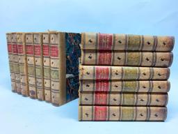 John Lingard. The History of England, NY; O'Shea, 1862. Thirteen Volumes, Bound in 3/4" Leather