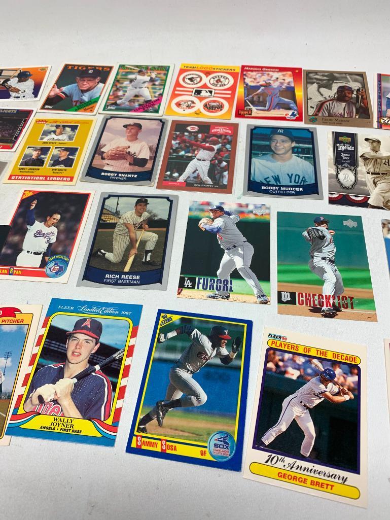 Approx. 25 Better Late 1980's to 2000's Baseball Cards