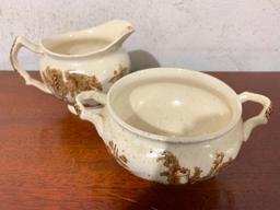 Creamer and Sugar Transfer Ware Set