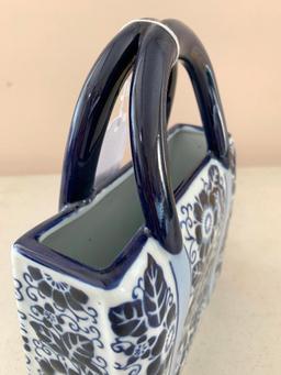 Chinese Blue and White Porcelain Purse