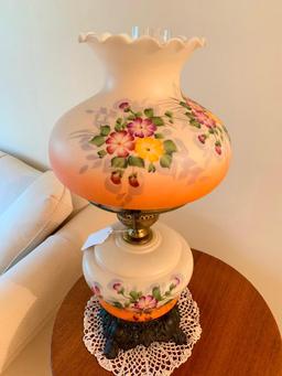 Decorative, Floral Gone With The Wind Lamp