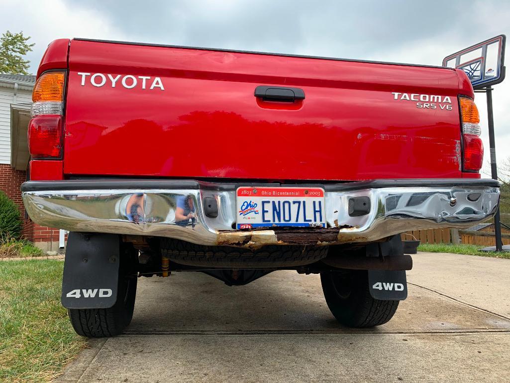 2003 Toyota Tacoma Pickup Truck, VIN # 5TEWN72N43Z176342, 76,978 Miles