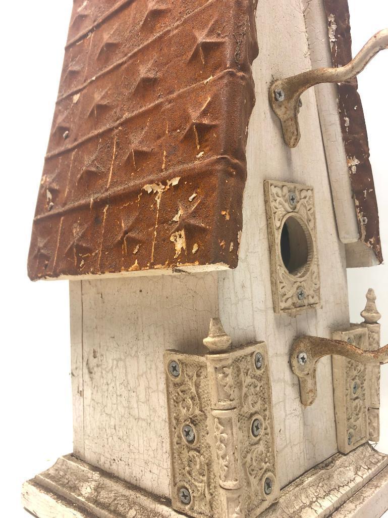 Cool, Decorative Bird House with Metal Roof